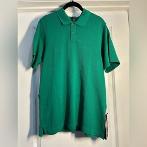 Lululemon Cotton Pique‎ Short Sleeve Polo-Raceway Green